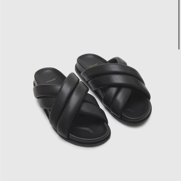 Anine Bing Lizzie Slides - Picture 3 of 10